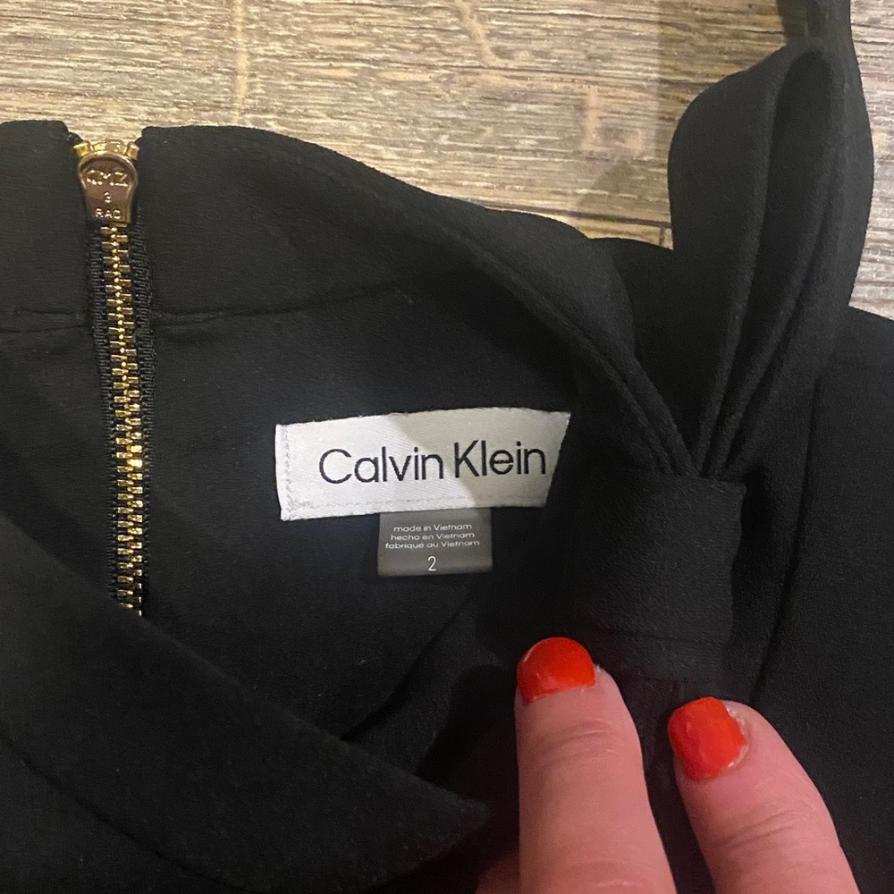 Calvin Klein Black Midi Dress - Picture 4 of 7